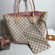 Louis Vuitton original Neverfull MM bag N41605 pink - 1