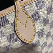 LV original shopping bag N41361 white grid with apricot - 6