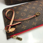 LV Neverfull MM M41177 Monogram with red - 5