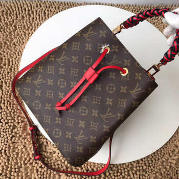 Louis Vuitton New woven NEONOE bag with red M43985