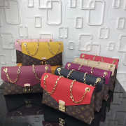 L V Pallas chain shoulder burgundy bags M41200 - LV - 2