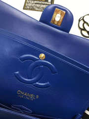 Chanel Flap Blue Bag With Silver or gold Hardware 25cm CF1112 - 6