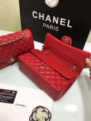 Chanel Flap Red Bag With Silver or gold Hardware 25cm CF1112 - 2