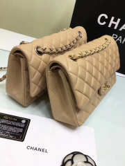 Chanel Flap Apricot Bag With Silver or gold Hardware 25cm CF1112 - 3