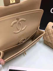 Chanel Flap Apricot Bag With Silver or gold Hardware 25cm CF1112 - 5