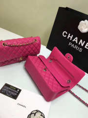 Chanel Flap Rose Red Bag With Silver or gold Hardware 25cm CF1112 - 2