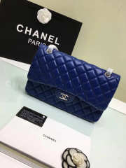 Chanel Jumbo Flap Blue Bag With Silver or gold Hardware 30cm - 2