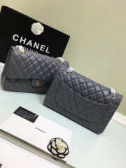 Chanel Jumbo Flap Gray Bag With Silver or gold Hardware 30cm - 4