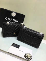 Chanel Jumbo Black Bag With Silver or gold Hardware 30cm - 6