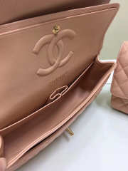 Chanel Double Flap Pink Bag with Silver or Glod Hardware 25cm - 5