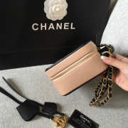 Chanel Medium Caviar Vanity Bag Pink and Black - 4