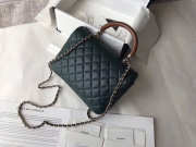 Chanel Coco Handle Bag Black Dark Green - 3