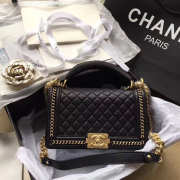 Chanel Boy Bag Black 25cm - 3