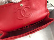 Chanel Flap Bag Lambskin Red With Gold Hardware - 2