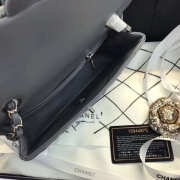 Chanel Flap Bag Lambskin Gray with Silver Hardware 20CM - 3