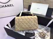 Chanel Flap Bag Lambskin Apricot with Gold Hardware 20CM - 6