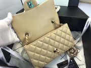 Chanel Flap Bag Lambskin Apricot with Gold Hardware 20CM - 3