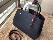 Louis Vuitton Montaigne Medium Bag with Navy Blue M41046 - 2