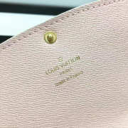 Louis Vuitton Designer Women's Rose Ballerine Wallet in Monogram Canvas Emilie M60698 - 3