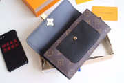 Louis Vuitton Monogram Unisex Long Wallets with Black - 3