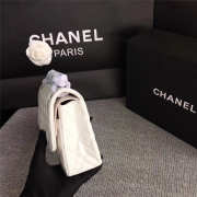 Chanel Flap White Bag With Silver Hardware 25cm - 5