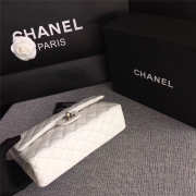 Chanel Flap White Bag With Silver Hardware 25cm - 2