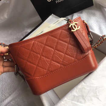 Chanel Gabrielle small hobo bag Orange 20cm