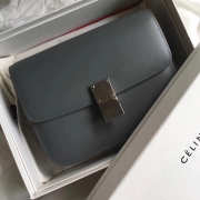 Celine Classic Gray Bag in Box Calfskin Smooth Leather - 1