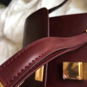 Celine Classic Wine Red Bag in Box Calfskin Smooth Leather - 4