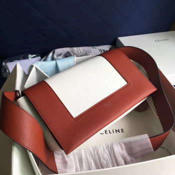 Celine Frame White Brown Tote bag