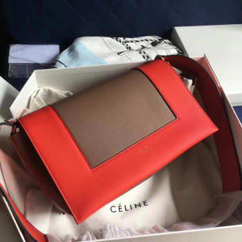 Celine Frame Brown and Red Tote bag