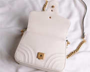 Gucci Marmont mini top Crossbady handle bag with White 547260 - 3