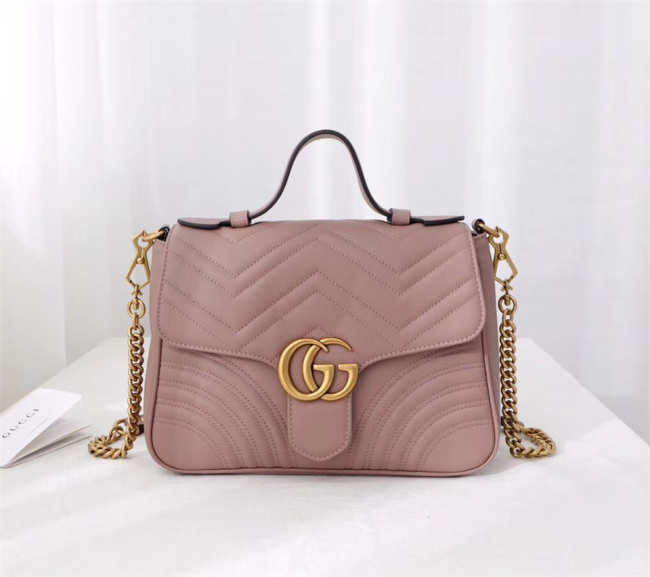 Gucci Marmont Crossbady handle bag with Pink 498110 - 1