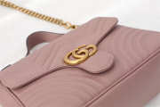 Gucci Marmont Crossbady handle bag with Pink 498110 - 4