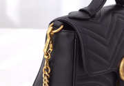 Gucci Marmont Crossbady handle bag with Black 498110 - 6