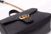 Gucci Marmont Crossbady handle bag with Black 498110 - 5