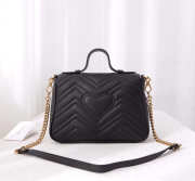 Gucci Marmont Crossbady handle bag with Black 498110 - 2