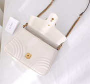 Gucci Marmont Crossbady handle bag with White 498110 - 2