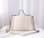 Gucci Marmont Crossbady handle bag with White 498110 - 3