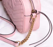 Gucci Marmont small matelassé shoulder Pink bag - 3