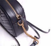 Gucci Marmont small matelassé shoulder Black bag - 3