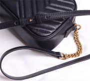 Gucci Marmont small matelassé shoulder Black bag - 2