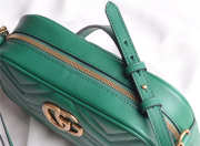 Gucci Marmont small matelassé shoulder Green bag - 6