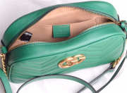 Gucci Marmont small matelassé shoulder Green bag - 2