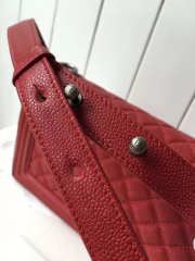 Chanel Leboy bag cowskin in Red with silver hardware - 5