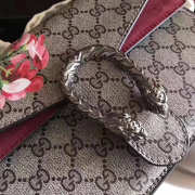 Gucci Dionysus Blooms Bag In Kahki with purplish red 400249 - 6