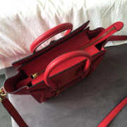 Celine Nano Luggage Calfskin Handbag in Red - 4