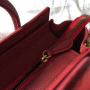 Celine Nano Luggage Calfskin Handbag in Wine Red - 5