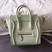 Celine Nano Luggage Calfskin Handbag in White - 5