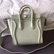 Celine Nano Luggage Calfskin Handbag in White - 4